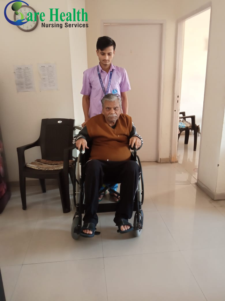 Wheelchair assistance for elderly patients at home